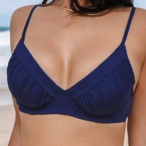 Stylish Navy Blue Bikini Top
